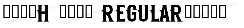 横竖撇捺H 呼伦楷体 Regular字体转换